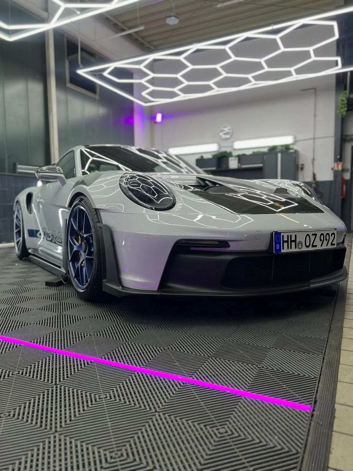 Porsche 911 GT3 Folierung Silber